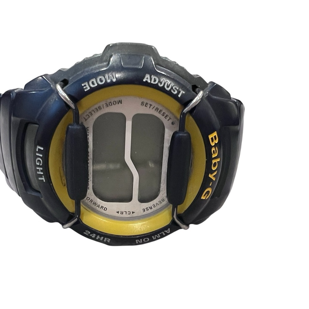 90s Vintage Baby G Casio Blue and Yellow Digital Watch
